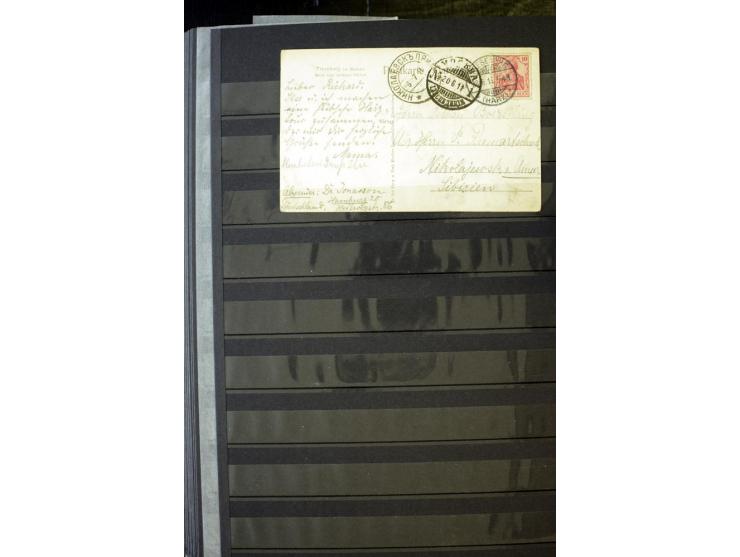 1905/1918, umfangreiche Spezial-Sammlung "Germania Friedens- und Kriegsdrucke" der Wertstufen 2-80 Pfg. inkl. der Aufdruckaus