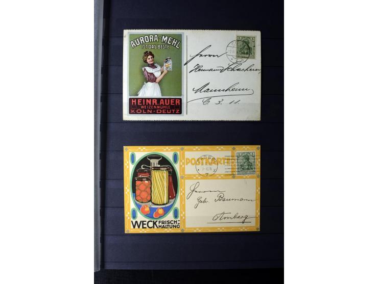 1905/1918, umfangreiche Spezial-Sammlung "Germania Friedens- und Kriegsdrucke" der Wertstufen 2-80 Pfg. inkl. der Aufdruckaus