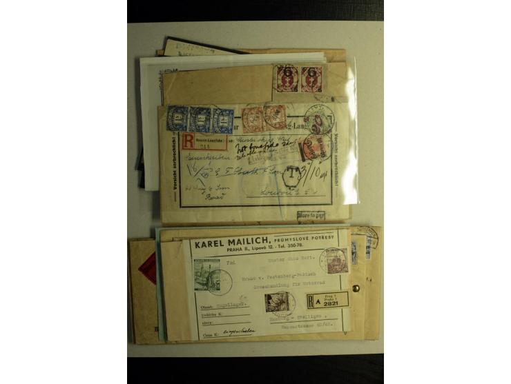 1798/1940 (ca.), etwa 20 Belege 'Muster ohne Wert', dabei gute Briefe Altdeutschland, u.a. mit Braunschweig Nr. 5 im 3er-Stre