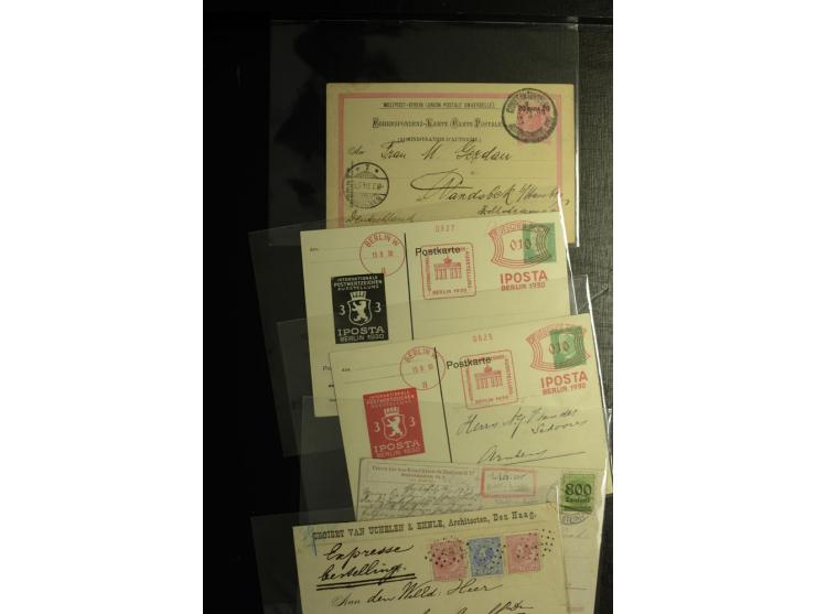 1860/1960, hochinteressanter Posten mit fast 150 Briefen, Karten und Ganzsachen, fast nur bessere mit Privat-GSK, Zensuren, D