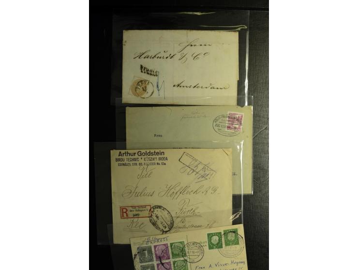 1860/1960, hochinteressanter Posten mit fast 150 Briefen, Karten und Ganzsachen, fast nur bessere mit Privat-GSK, Zensuren, D