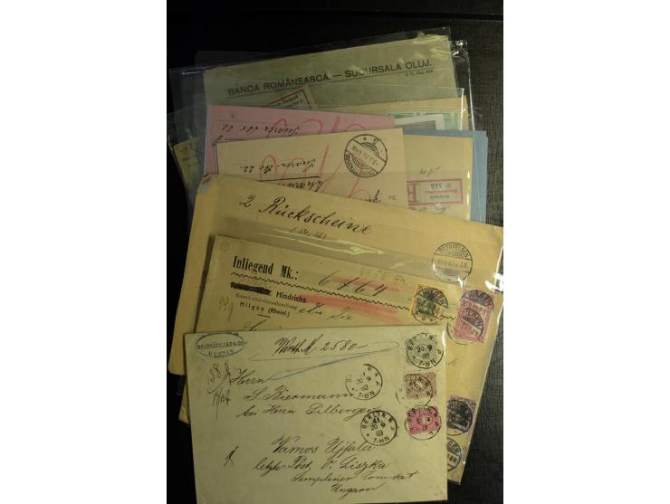 1860/1960, hochinteressanter Posten mit fast 150 Briefen, Karten und Ganzsachen, fast nur bessere mit Privat-GSK, Zensuren, D