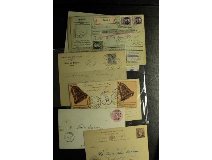 1860/1960, hochinteressanter Posten mit fast 150 Briefen, Karten und Ganzsachen, fast nur bessere mit Privat-GSK, Zensuren, D