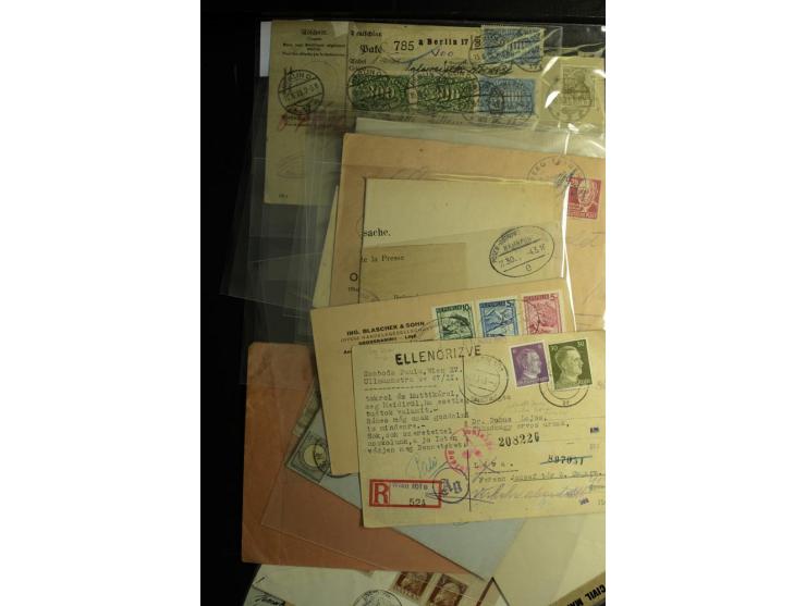 1860/1960, hochinteressanter Posten mit fast 150 Briefen, Karten und Ganzsachen, fast nur bessere mit Privat-GSK, Zensuren, D