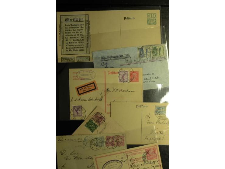 1860/1960, hochinteressanter Posten mit fast 150 Briefen, Karten und Ganzsachen, fast nur bessere mit Privat-GSK, Zensuren, D
