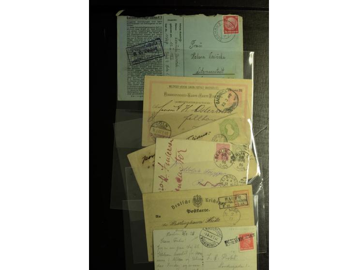 1860/1960, hochinteressanter Posten mit fast 150 Briefen, Karten und Ganzsachen, fast nur bessere mit Privat-GSK, Zensuren, D