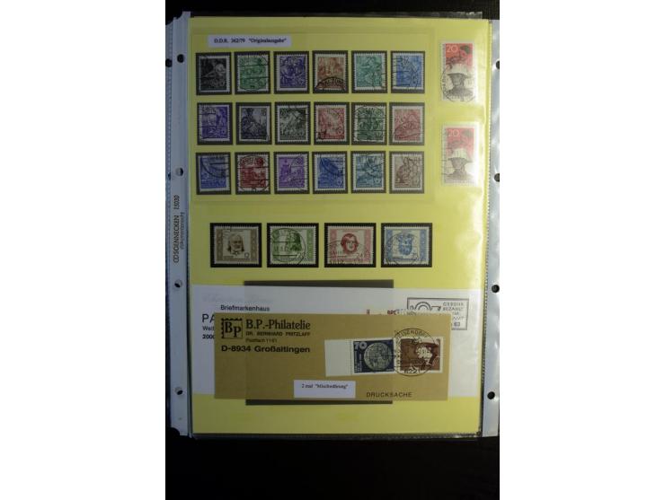 1945/90, gestempelte Sammlung, dabei SBZ mit guten Blockausgaben, DDR mit besseren, Berlin in den Hauptnummern komplett, dabe