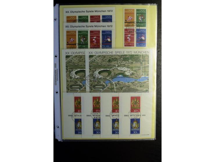 1945/90, gestempelte Sammlung, dabei SBZ mit guten Blockausgaben, DDR mit besseren, Berlin in den Hauptnummern komplett, dabe