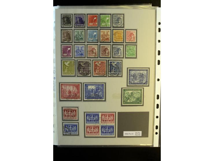 1945/90, gestempelte Sammlung, dabei SBZ mit guten Blockausgaben, DDR mit besseren, Berlin in den Hauptnummern komplett, dabe