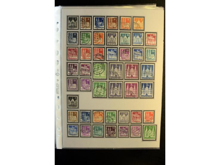 1945/90, gestempelte Sammlung, dabei SBZ mit guten Blockausgaben, DDR mit besseren, Berlin in den Hauptnummern komplett, dabe