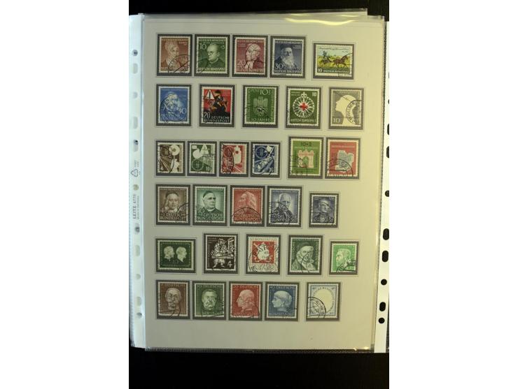 1945/90, gestempelte Sammlung, dabei SBZ mit guten Blockausgaben, DDR mit besseren, Berlin in den Hauptnummern komplett, dabe