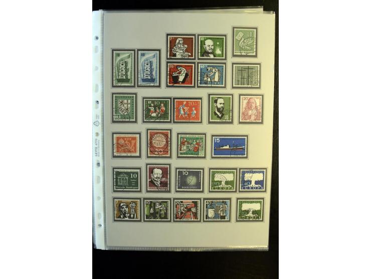 1945/90, gestempelte Sammlung, dabei SBZ mit guten Blockausgaben, DDR mit besseren, Berlin in den Hauptnummern komplett, dabe