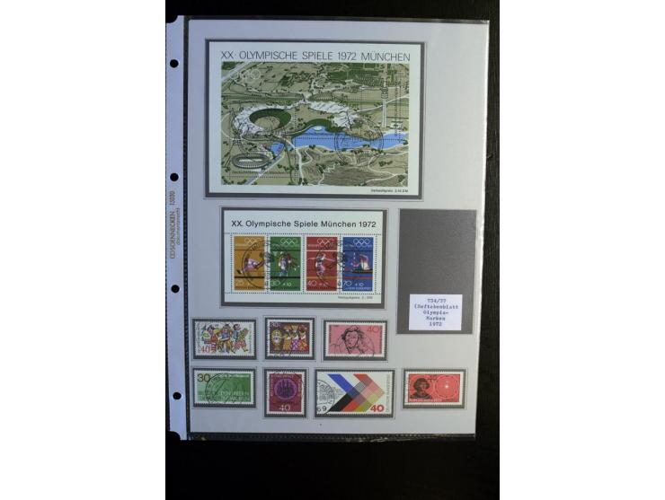 1945/90, gestempelte Sammlung, dabei SBZ mit guten Blockausgaben, DDR mit besseren, Berlin in den Hauptnummern komplett, dabe