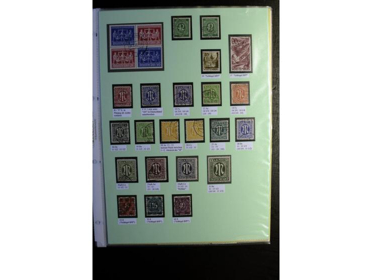 1945/90, gestempelte Sammlung, dabei SBZ mit guten Blockausgaben, DDR mit besseren, Berlin in den Hauptnummern komplett, dabe
