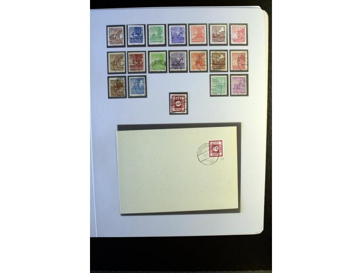 1945/90, gestempelte Sammlung, dabei SBZ mit guten Blockausgaben, DDR mit besseren, Berlin in den Hauptnummern komplett, dabe