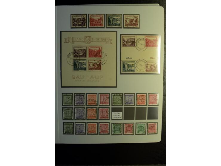 1945/90, gestempelte Sammlung, dabei SBZ mit guten Blockausgaben, DDR mit besseren, Berlin in den Hauptnummern komplett, dabe