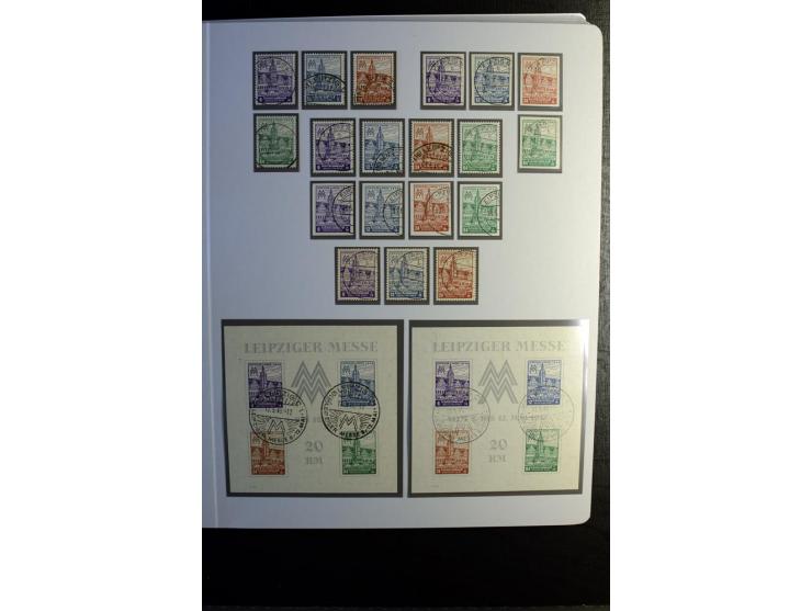 1945/90, gestempelte Sammlung, dabei SBZ mit guten Blockausgaben, DDR mit besseren, Berlin in den Hauptnummern komplett, dabe