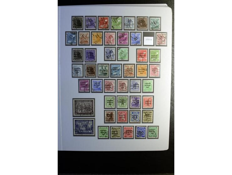 1945/90, gestempelte Sammlung, dabei SBZ mit guten Blockausgaben, DDR mit besseren, Berlin in den Hauptnummern komplett, dabe