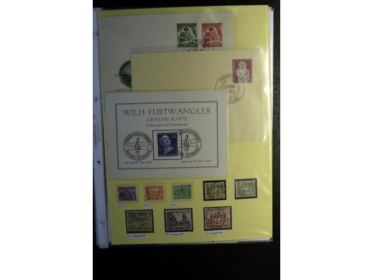 1945/90, gestempelte Sammlung, dabei SBZ mit guten Blockausgaben, DDR mit besseren, Berlin in den Hauptnummern komplett, dabe