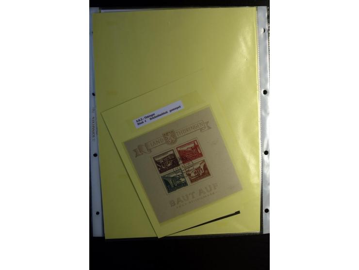 1945/90, gestempelte Sammlung, dabei SBZ mit guten Blockausgaben, DDR mit besseren, Berlin in den Hauptnummern komplett, dabe