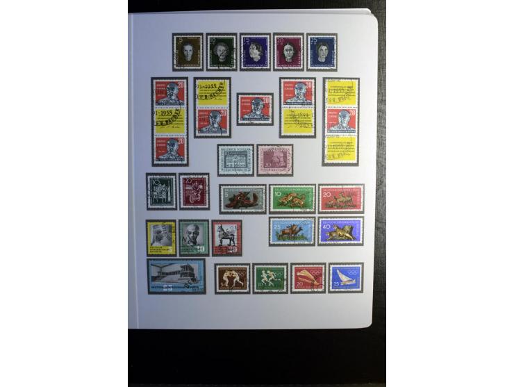 1945/90, gestempelte Sammlung, dabei SBZ mit guten Blockausgaben, DDR mit besseren, Berlin in den Hauptnummern komplett, dabe
