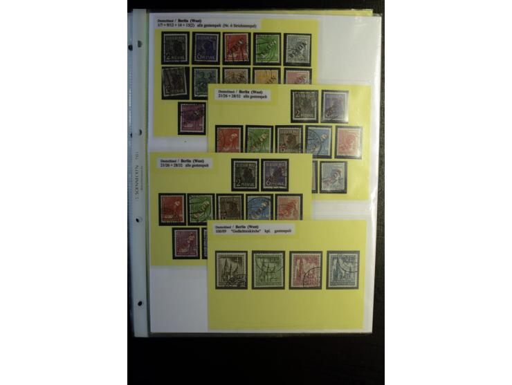 1945/90, gestempelte Sammlung, dabei SBZ mit guten Blockausgaben, DDR mit besseren, Berlin in den Hauptnummern komplett, dabe