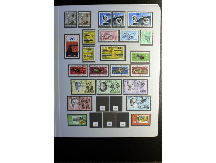1945/90, gestempelte Sammlung, dabei SBZ mit guten Blockausgaben, DDR mit besseren, Berlin in den Hauptnummern komplett, dabe