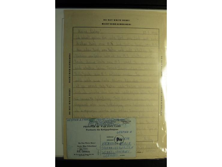 1945/48, gestempelte Sammlung mit Ganzstücken aufgelockert, dabei unverausgabte Band/Netz kpl. (meist Stempel München), sign.