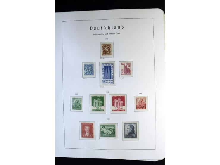 1945/59, postfrische und wenig ungebrauchte Sammlung (einige nachgummiert) , Besatzungszonen und Saarland mit u.a. Konstanz I