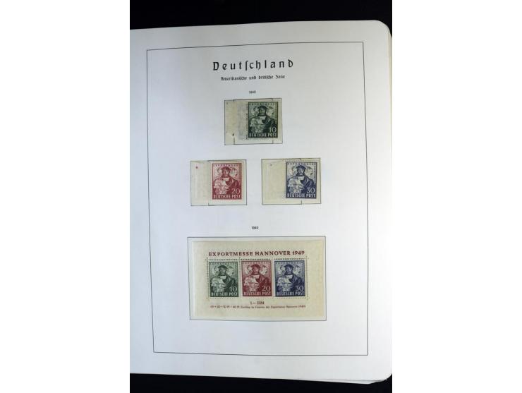 1945/59, postfrische und wenig ungebrauchte Sammlung (einige nachgummiert) , Besatzungszonen und Saarland mit u.a. Konstanz I