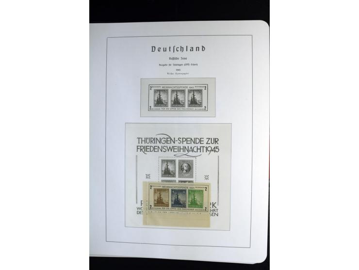 1945/59, postfrische und wenig ungebrauchte Sammlung (einige nachgummiert) , Besatzungszonen und Saarland mit u.a. Konstanz I