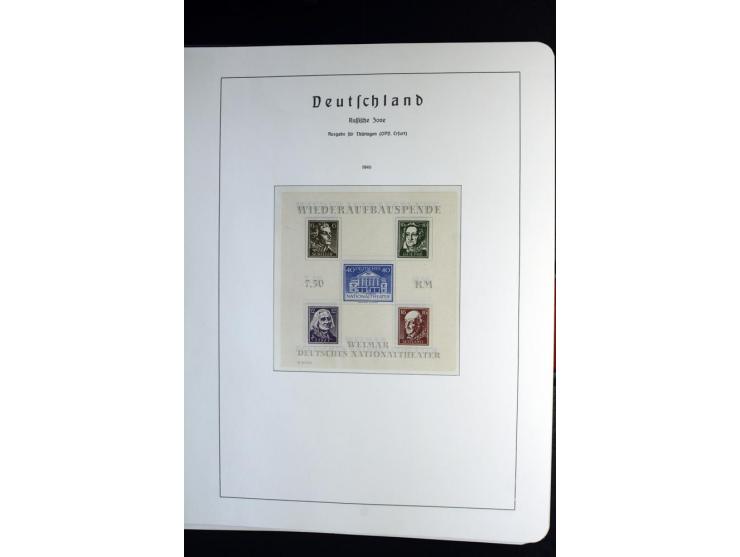 1945/59, postfrische und wenig ungebrauchte Sammlung (einige nachgummiert) , Besatzungszonen und Saarland mit u.a. Konstanz I