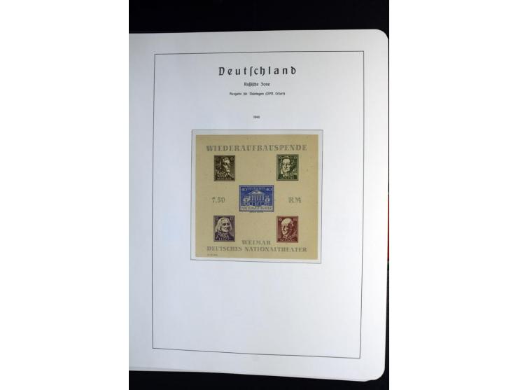 1945/59, postfrische und wenig ungebrauchte Sammlung (einige nachgummiert) , Besatzungszonen und Saarland mit u.a. Konstanz I
