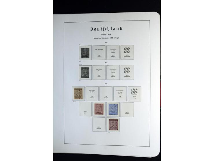 1945/59, postfrische und wenig ungebrauchte Sammlung (einige nachgummiert) , Besatzungszonen und Saarland mit u.a. Konstanz I