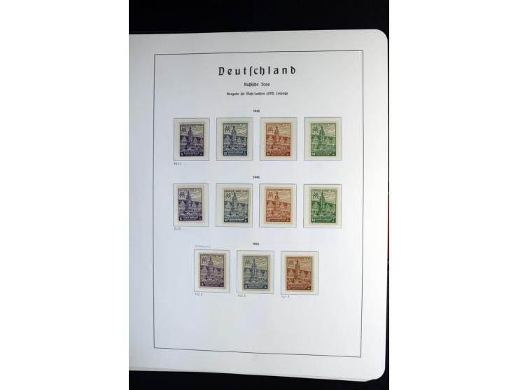 1945/59, postfrische und wenig ungebrauchte Sammlung (einige nachgummiert) , Besatzungszonen und Saarland mit u.a. Konstanz I