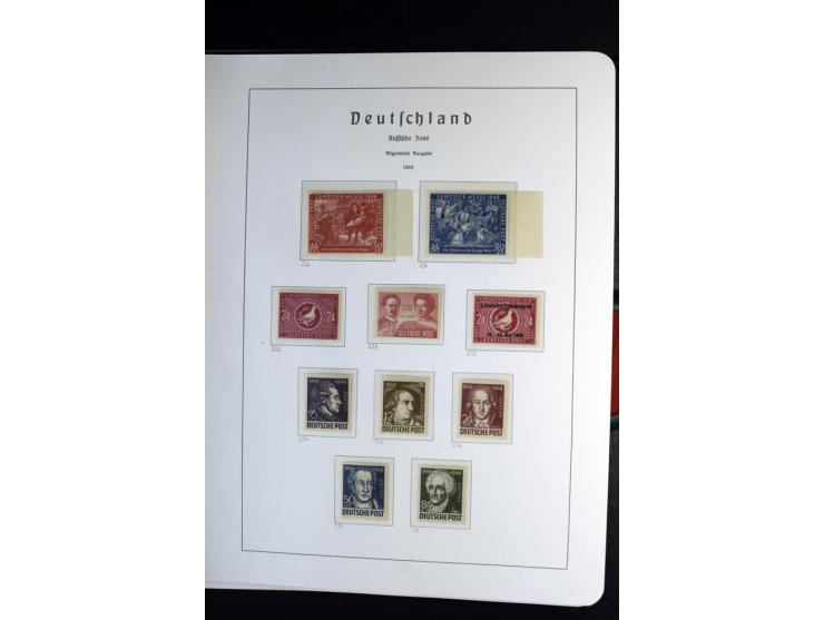 1945/59, postfrische und wenig ungebrauchte Sammlung (einige nachgummiert) , Besatzungszonen und Saarland mit u.a. Konstanz I