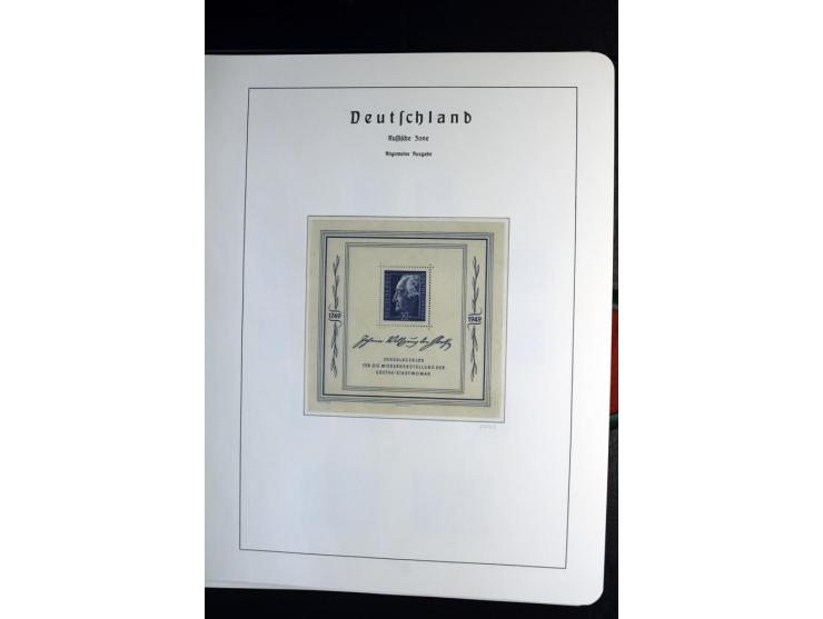 1945/59, postfrische und wenig ungebrauchte Sammlung (einige nachgummiert) , Besatzungszonen und Saarland mit u.a. Konstanz I