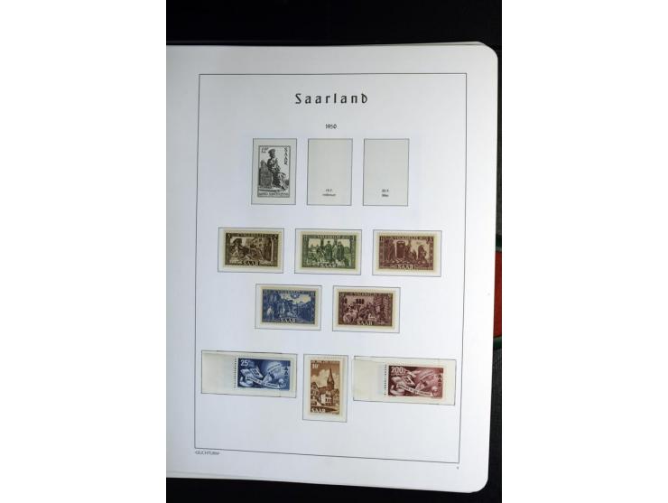 1945/59, postfrische und wenig ungebrauchte Sammlung (einige nachgummiert) , Besatzungszonen und Saarland mit u.a. Konstanz I