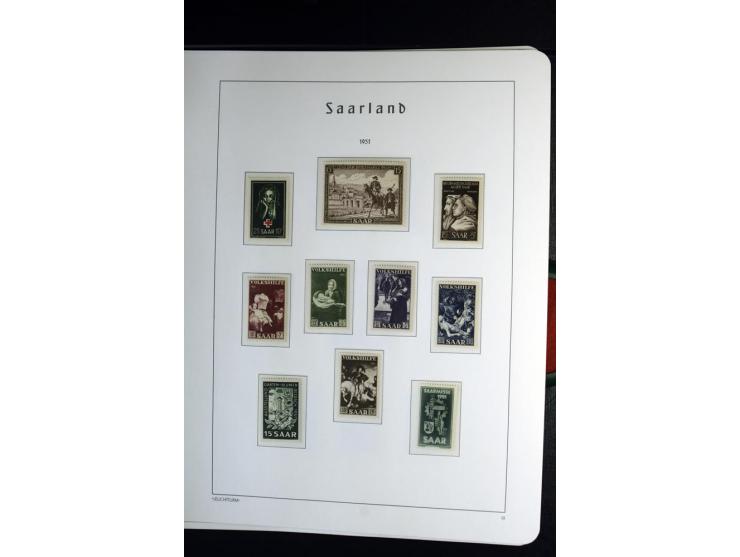 1945/59, postfrische und wenig ungebrauchte Sammlung (einige nachgummiert) , Besatzungszonen und Saarland mit u.a. Konstanz I