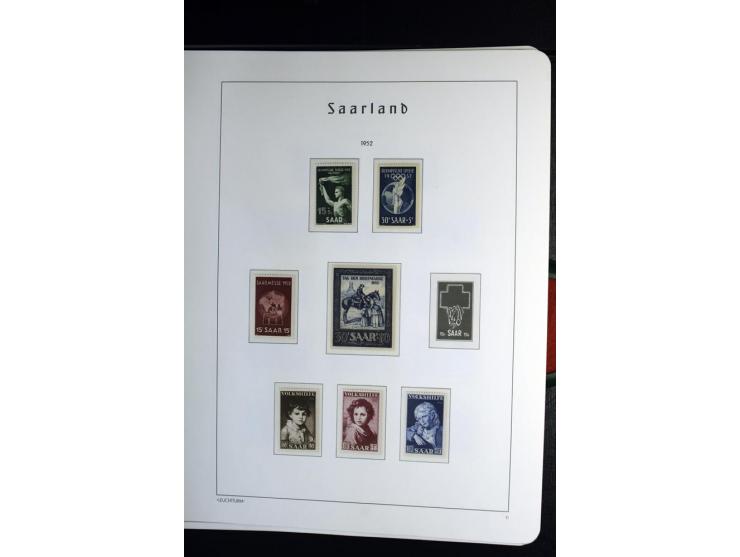1945/59, postfrische und wenig ungebrauchte Sammlung (einige nachgummiert) , Besatzungszonen und Saarland mit u.a. Konstanz I