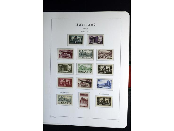 1945/59, postfrische und wenig ungebrauchte Sammlung (einige nachgummiert) , Besatzungszonen und Saarland mit u.a. Konstanz I