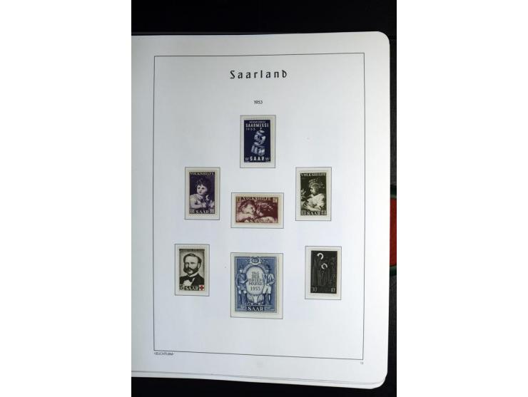 1945/59, postfrische und wenig ungebrauchte Sammlung (einige nachgummiert) , Besatzungszonen und Saarland mit u.a. Konstanz I