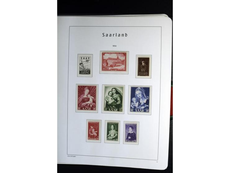 1945/59, postfrische und wenig ungebrauchte Sammlung (einige nachgummiert) , Besatzungszonen und Saarland mit u.a. Konstanz I