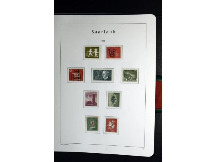 1945/59, postfrische und wenig ungebrauchte Sammlung (einige nachgummiert) , Besatzungszonen und Saarland mit u.a. Konstanz I
