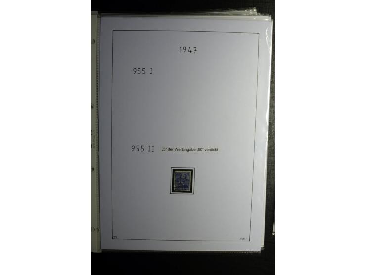 1946/48, gestempelte, stark spezialisierte Sammlung, dabei viele gute Farben (sign. oder mit Fotobefund Arge Kontrollrat), Ob