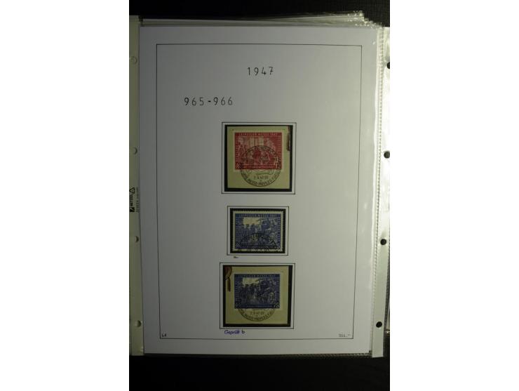 1946/48, gestempelte, stark spezialisierte Sammlung, dabei viele gute Farben (sign. oder mit Fotobefund Arge Kontrollrat), Ob
