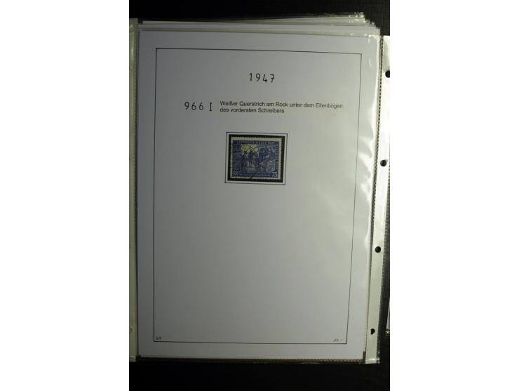 1946/48, gestempelte, stark spezialisierte Sammlung, dabei viele gute Farben (sign. oder mit Fotobefund Arge Kontrollrat), Ob