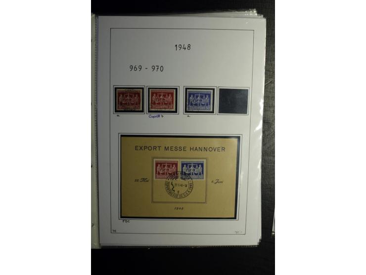 1946/48, gestempelte, stark spezialisierte Sammlung, dabei viele gute Farben (sign. oder mit Fotobefund Arge Kontrollrat), Ob