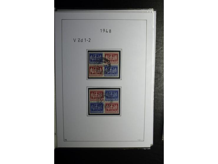 1946/48, gestempelte, stark spezialisierte Sammlung, dabei viele gute Farben (sign. oder mit Fotobefund Arge Kontrollrat), Ob