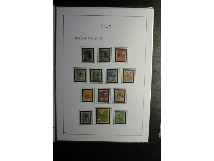 1946/48, gestempelte, stark spezialisierte Sammlung, dabei viele gute Farben (sign. oder mit Fotobefund Arge Kontrollrat), Ob